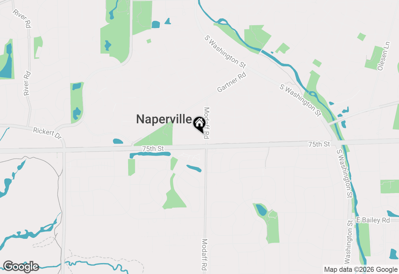 Map of 413 Tupelo Avenue, Naperville, IL 60540