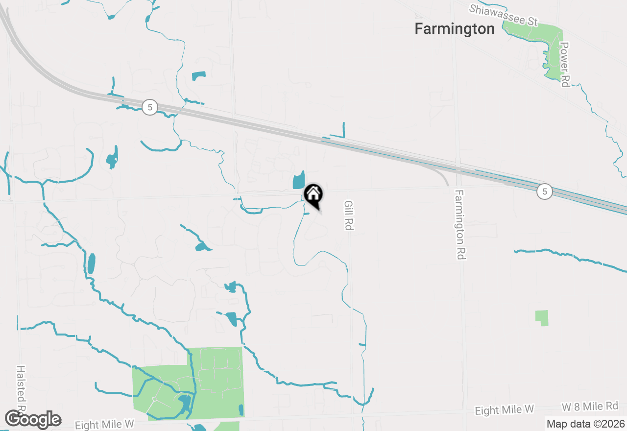 Map of 22161 Indian Creek Drive, Farmington Hills, MI 48335