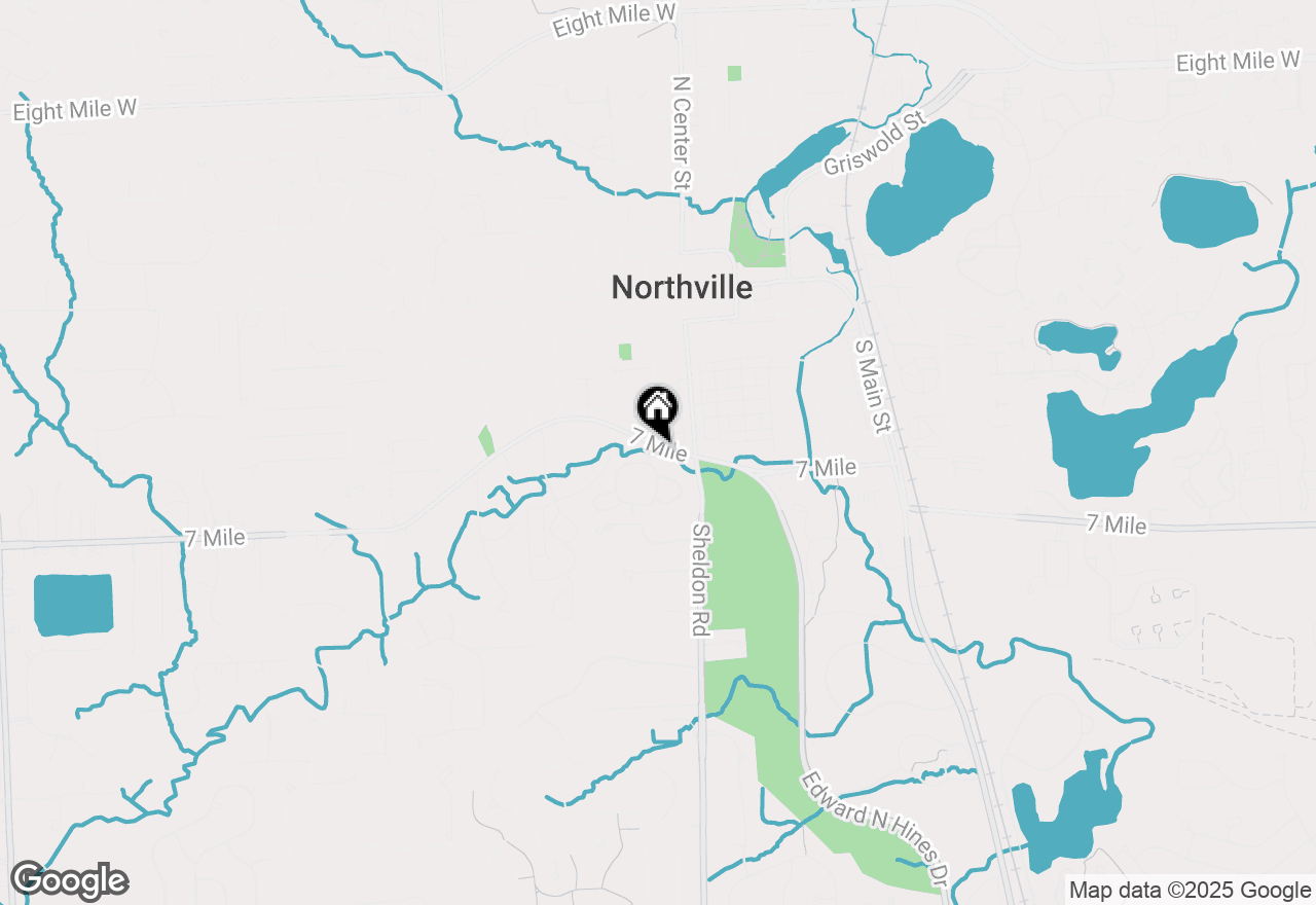 Map of 212 Saint Lawrence Boulevard, Northville, MI 48168