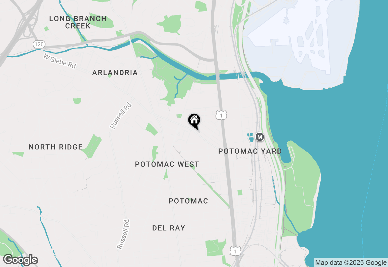 Map of 111 E Glebe Road #A, Alexandria, VA 22305