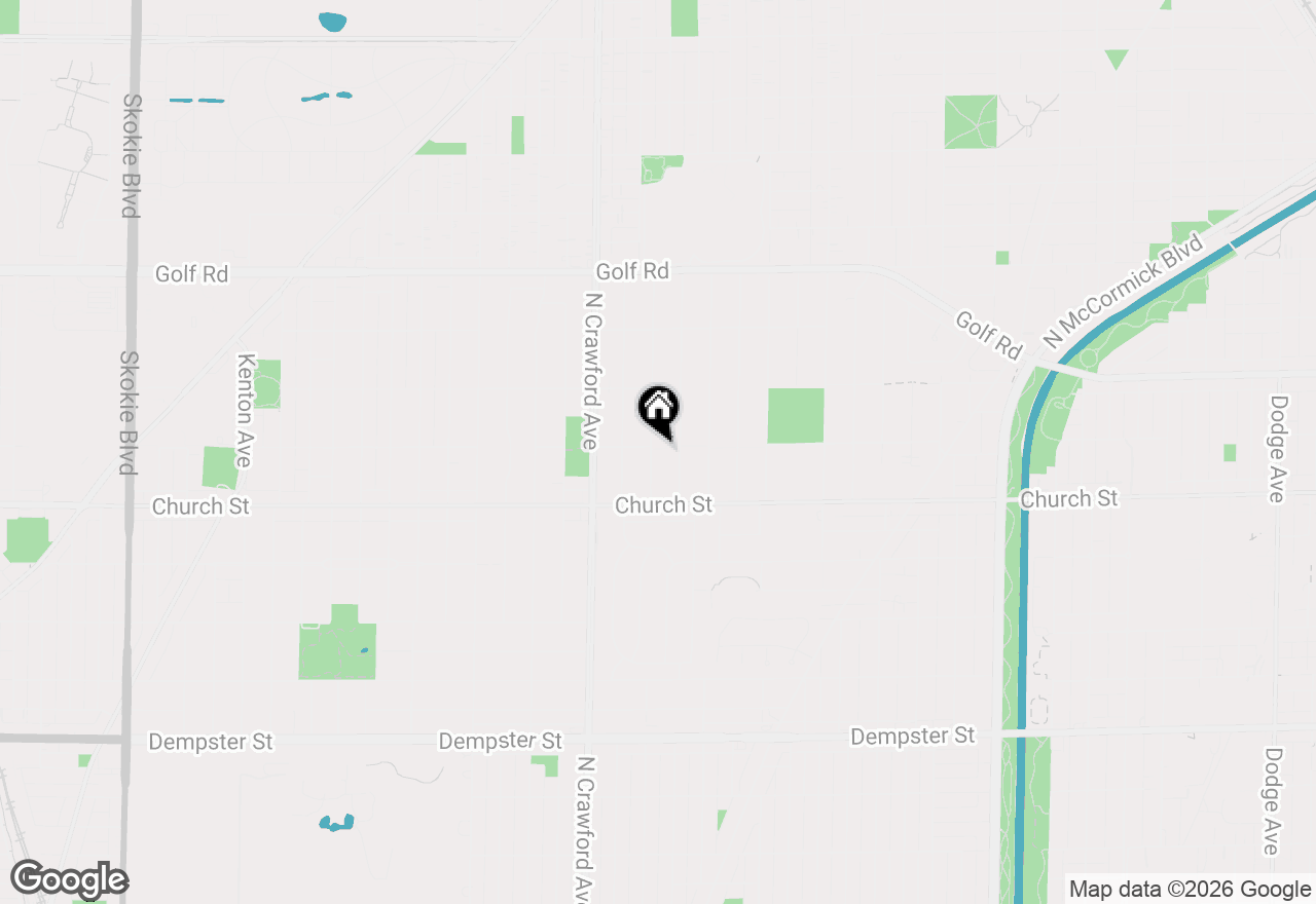 Map of 9255 Springfield Avenue, Evanston, IL 60203