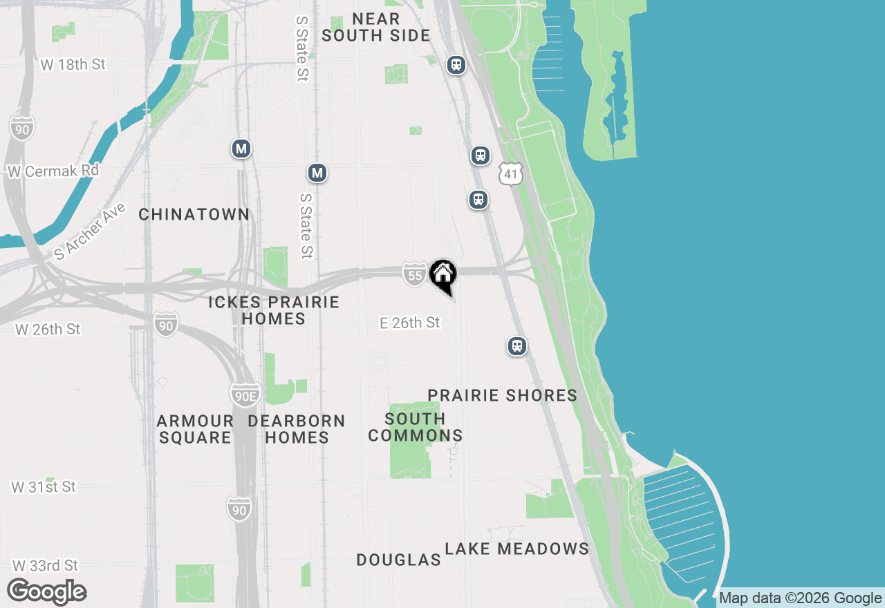 Map of 345 E Eastgate Place #604, Chicago, IL 60616
