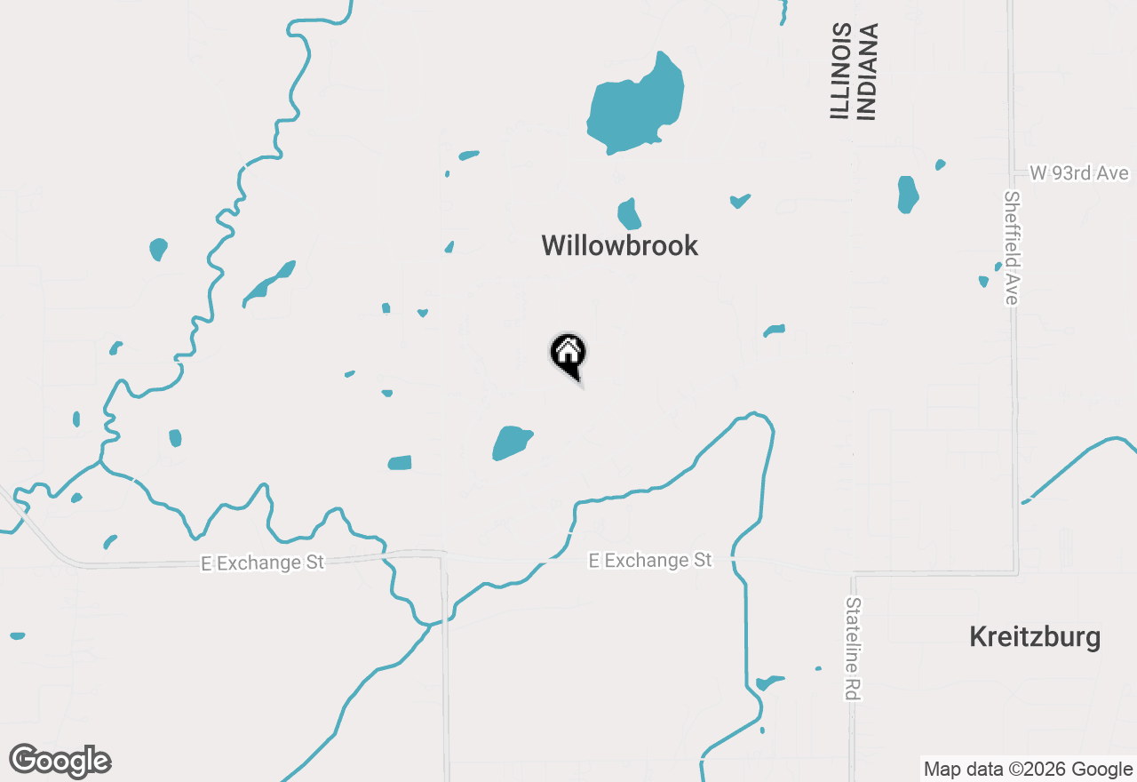 Map of 3033 E Hickory Lane, Crete, IL 60417