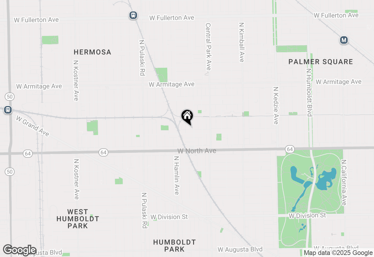 Map of 1717 N Ridgeway Avenue, Chicago, IL 60647