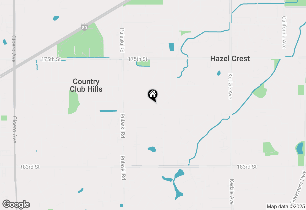 Map of 3761 Kirk Court, Country Club Hills, IL 60478