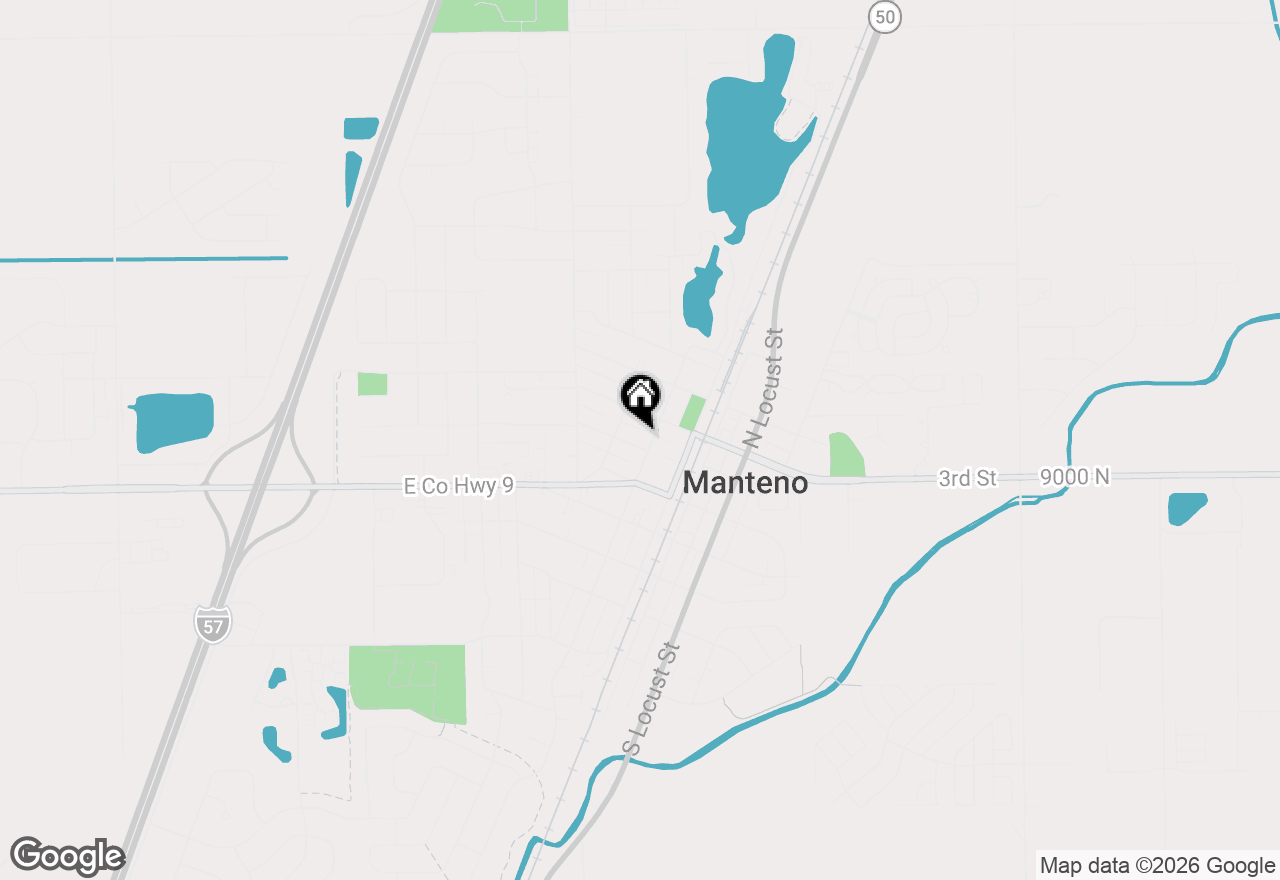 Map of 125 W Second Street, Manteno, IL 60950