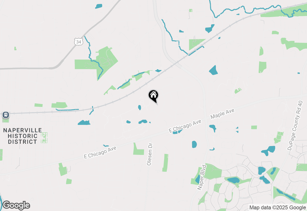 Map of 6S230 New Hope Road, Naperville, IL 60540