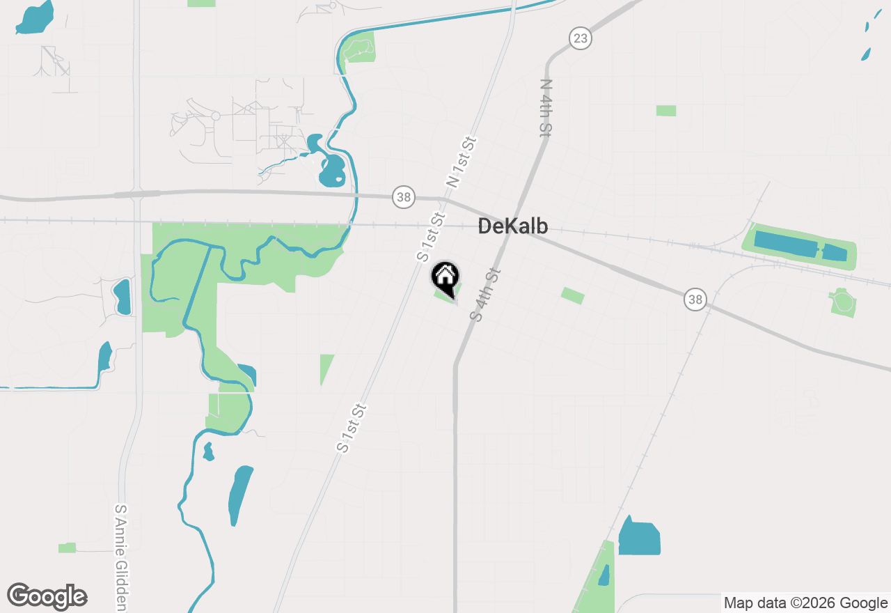 Map of 224 E Garden Street, Dekalb, IL 60115