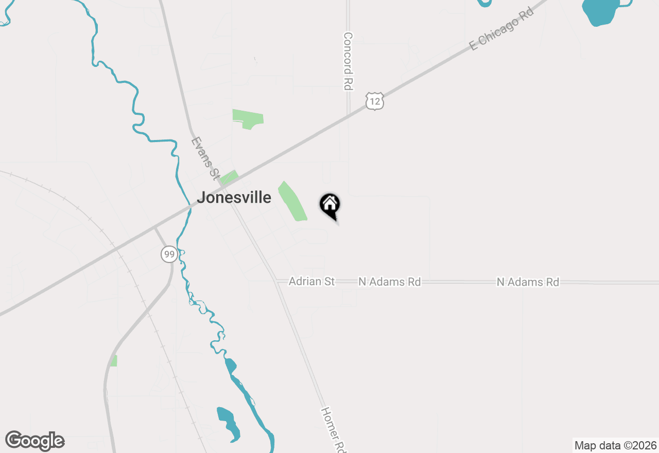 Map of 519 Crest Lane, Jonesville, MI 49250