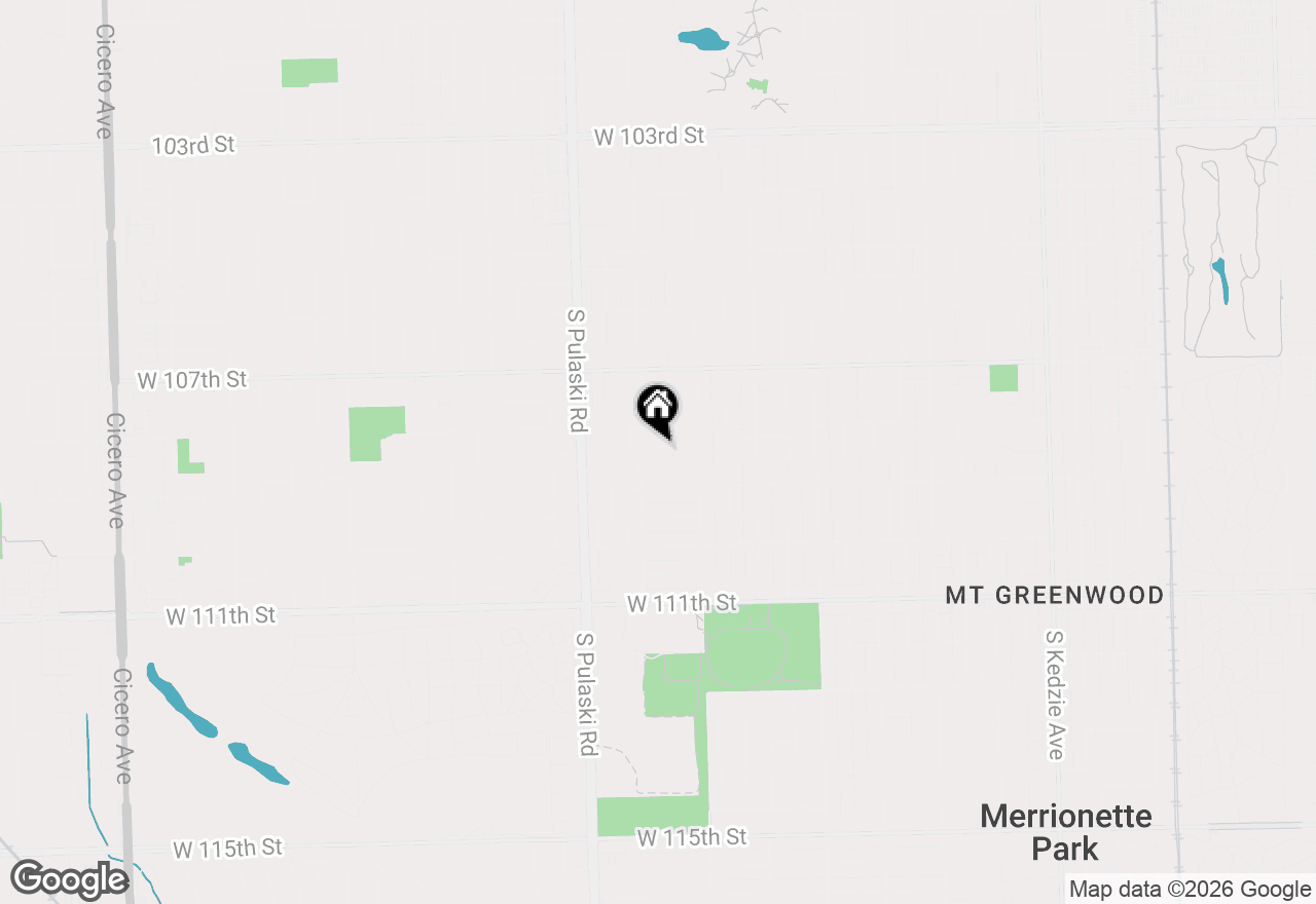 Map of 3842 W 108th Place, Chicago, IL 60655