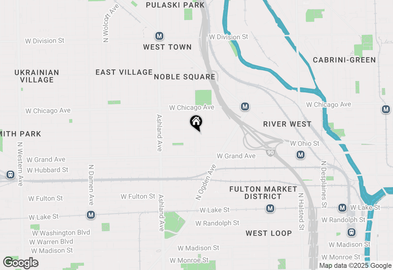 Map of 1365 W Erie Street #4, Chicago, IL 60642