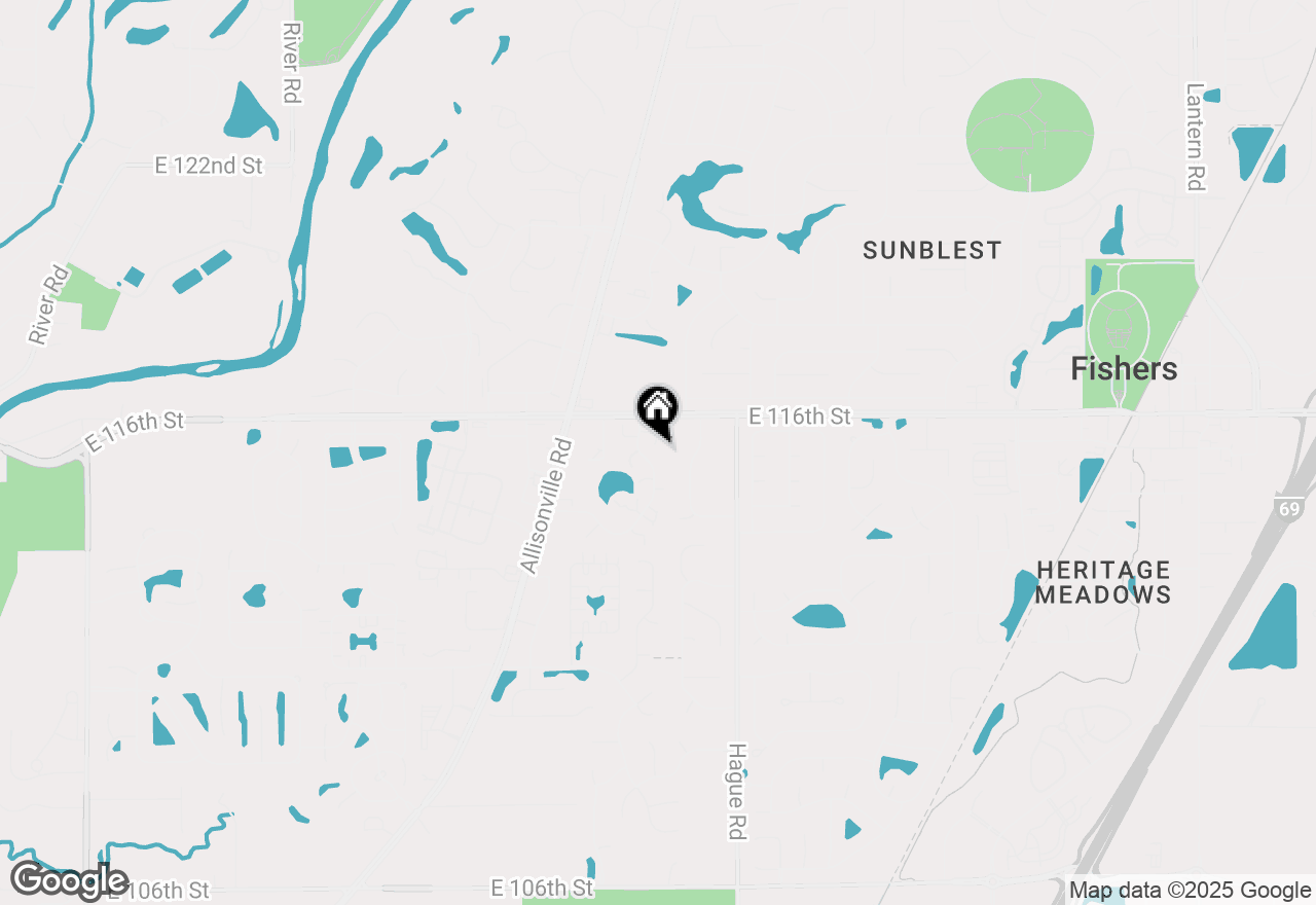 Map of 545 Conner Creek Drive, Fishers, IN 46038