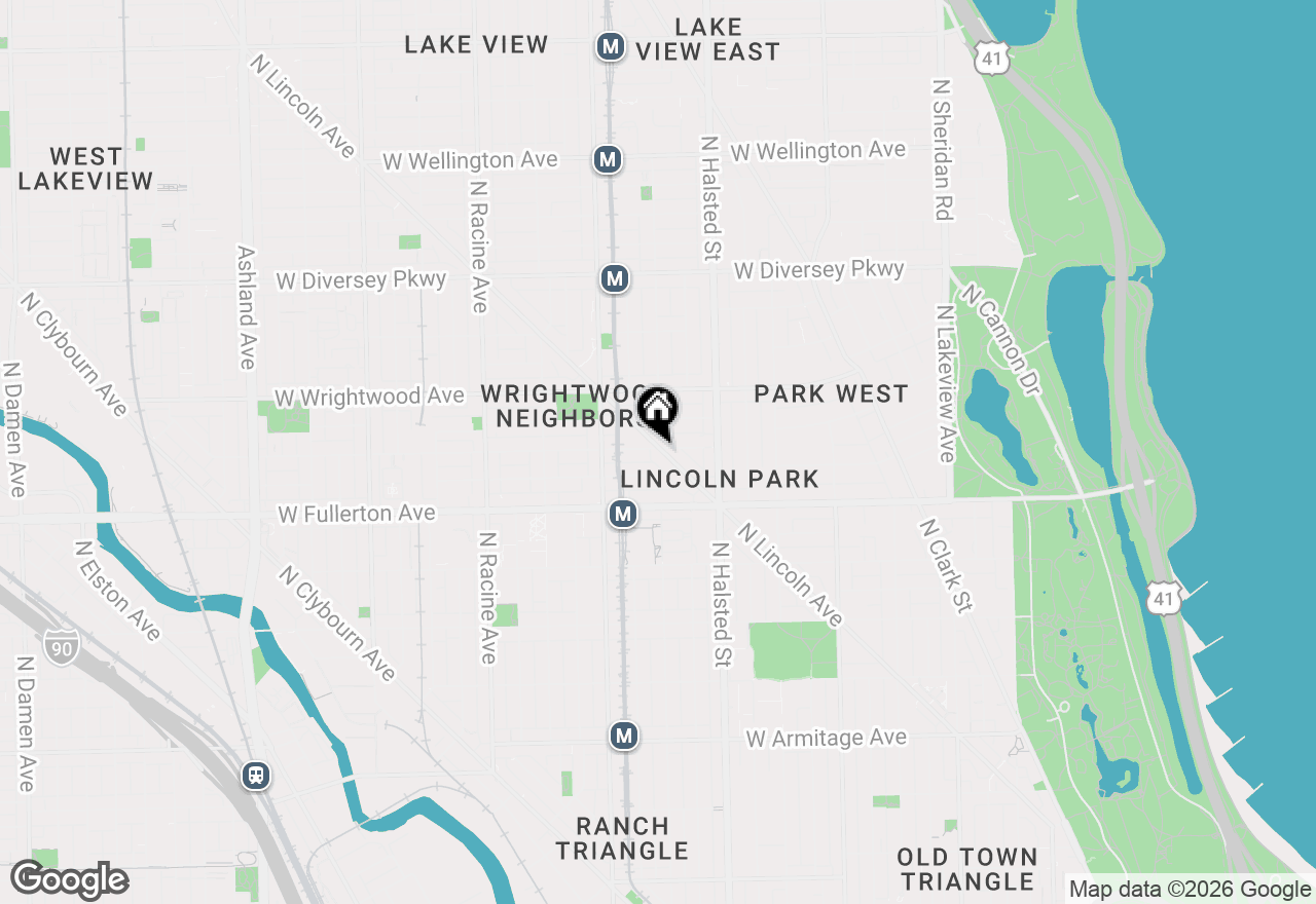 Map of 2482 N Lincoln Avenue #2, Chicago, IL 60614