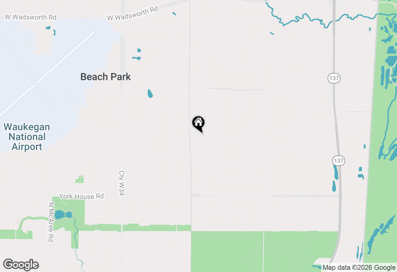 Map of 38169 N North Shore Avenue, Beach Park, IL 60087