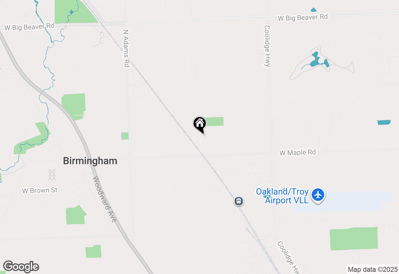 Map of 311 N Eton Street #D, Birmingham, MI 48009