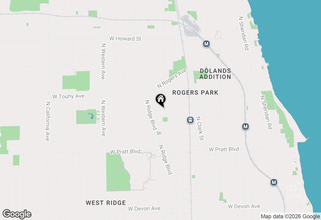 Map of 7050 N Damen Avenue #3S, Chicago, IL 60645