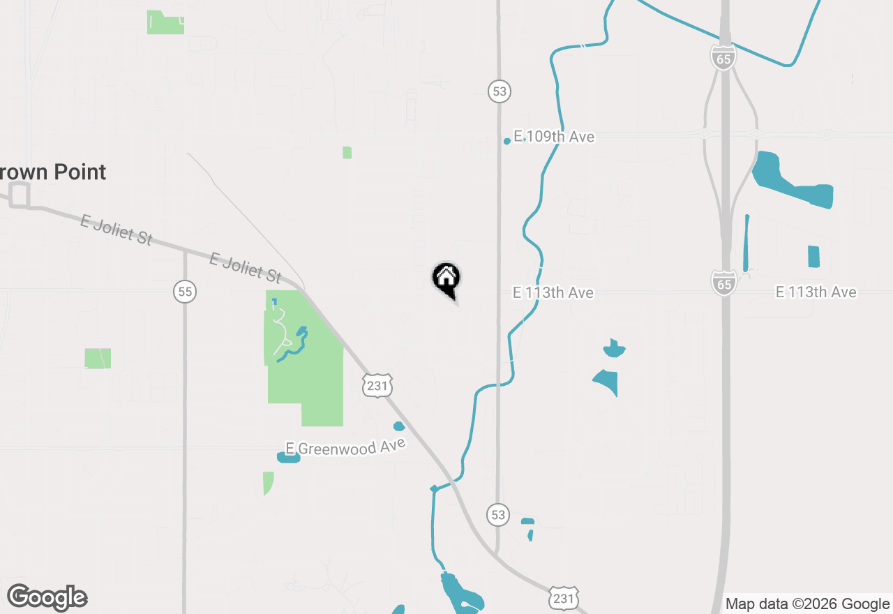 Map of 1804 Edith Way, Crown Point, IN 46307