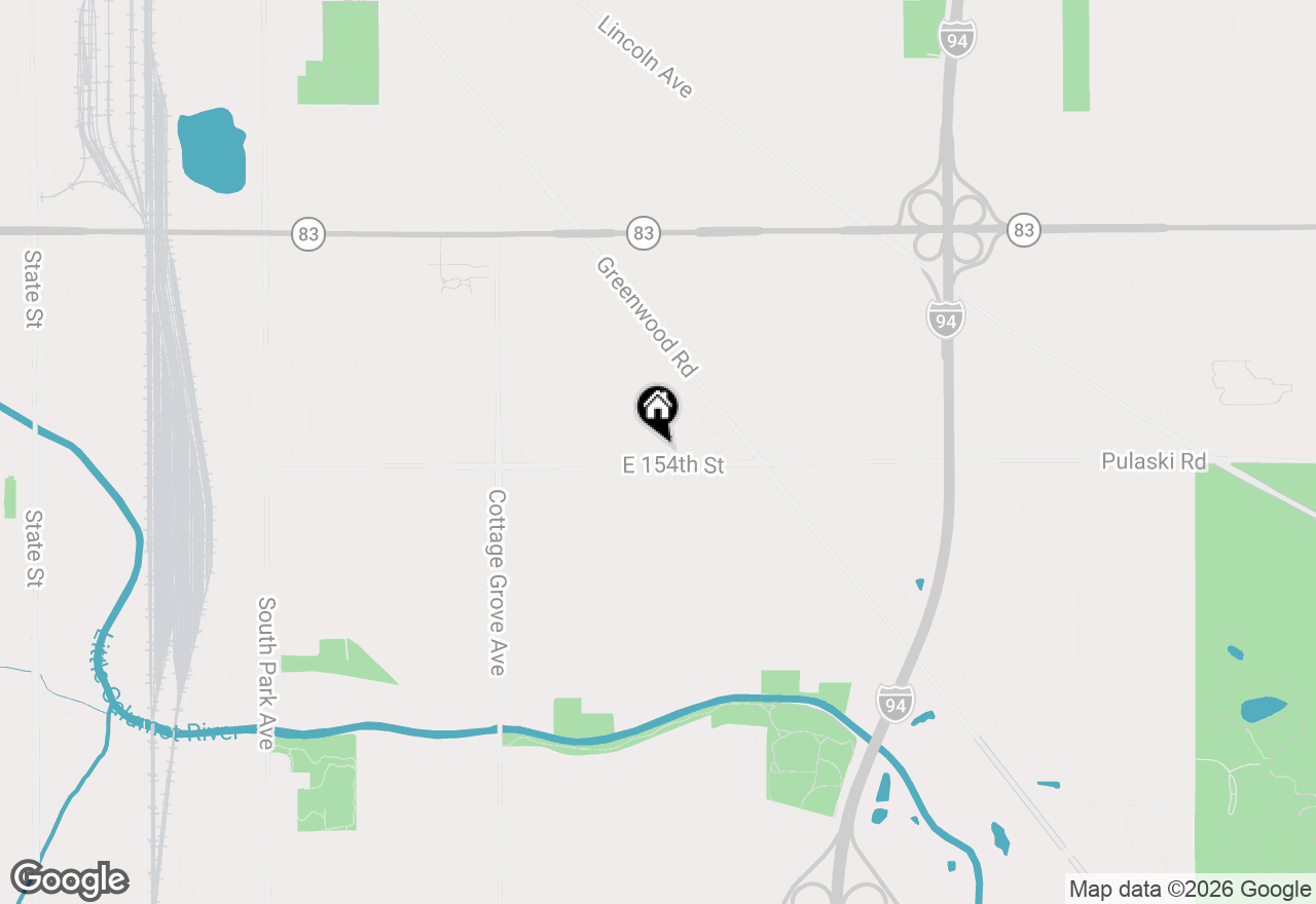 Map of 15359 Dobson Avenue, South Holland, IL 60473