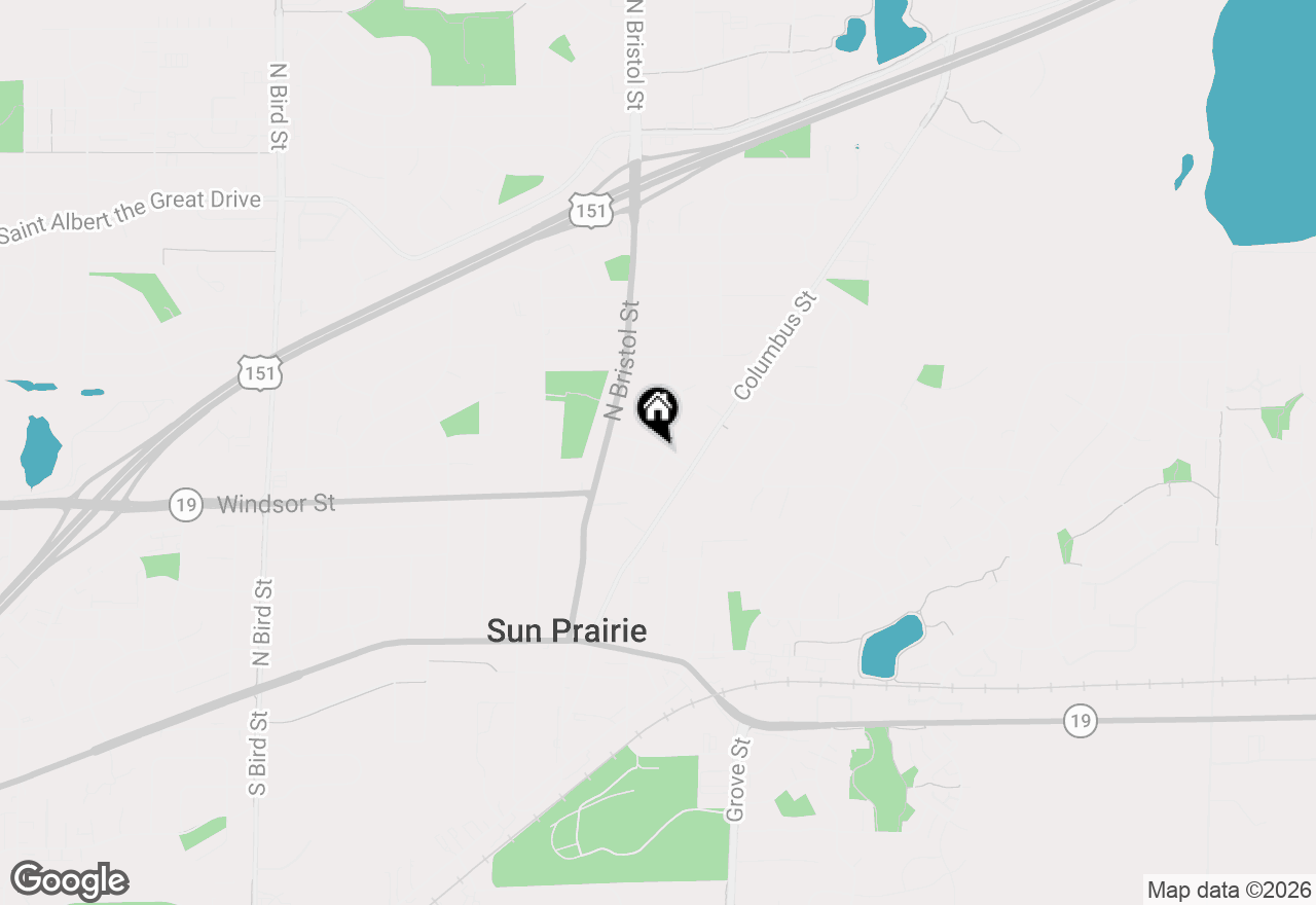 Map of 424 Martin Street, Sun Prairie, WI 53590