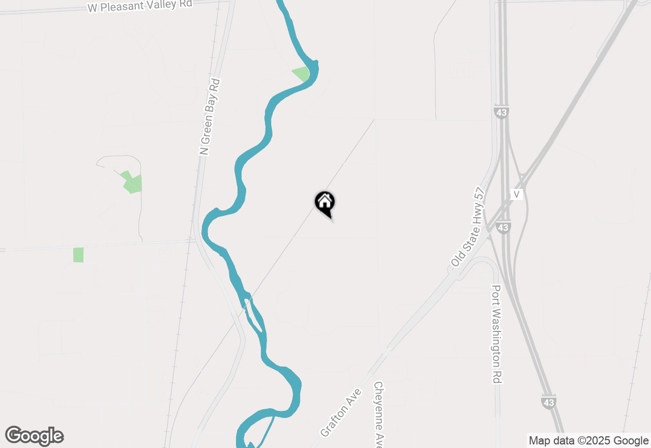 Map of 1482 E Cedar Creek Rd, Grafton, WI 53024