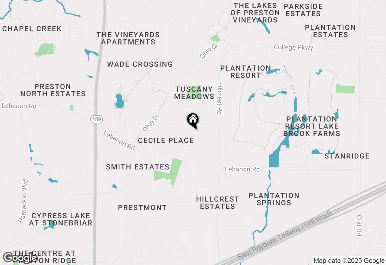Map of 10118 Cecile Drive, Frisco, TX 75035