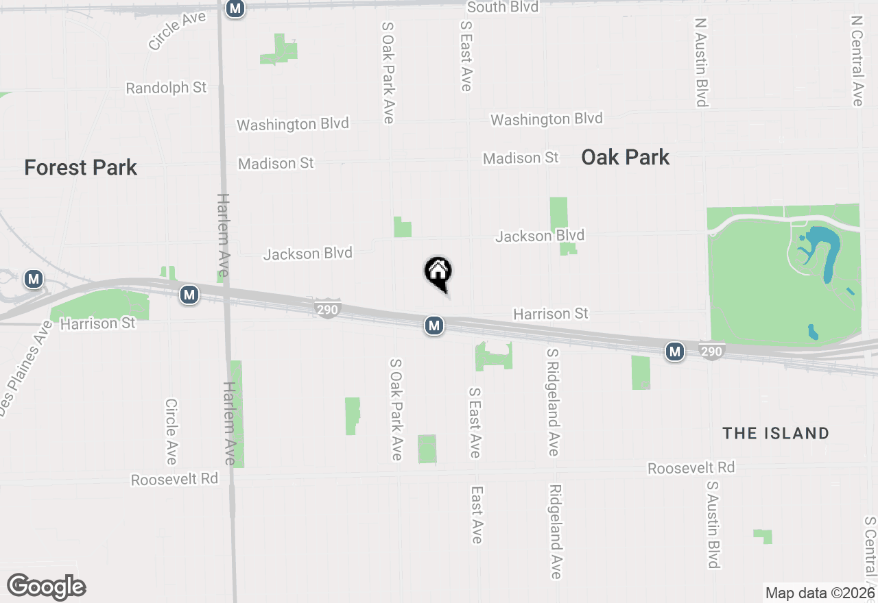 Map of 828 Wesley Avenue, Oak Park, IL 60304