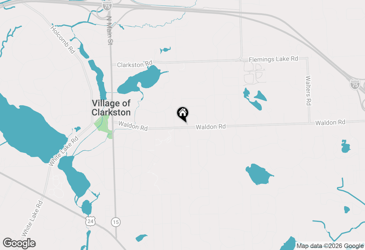 Map of 6480 Waldon Road, Clarkston, MI 48346