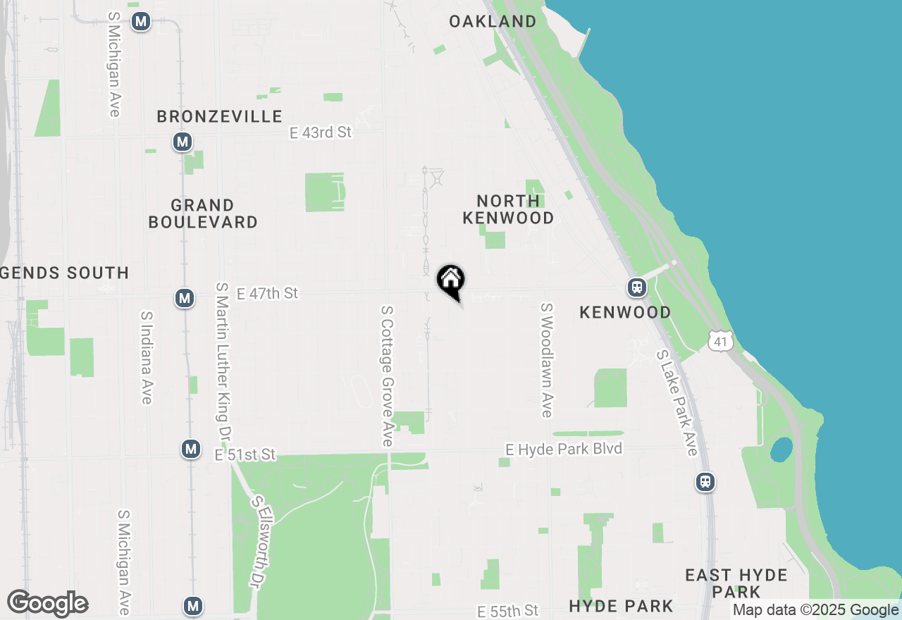 Map of 4731 S Ingleside Avenue #C3, Chicago, IL 60615