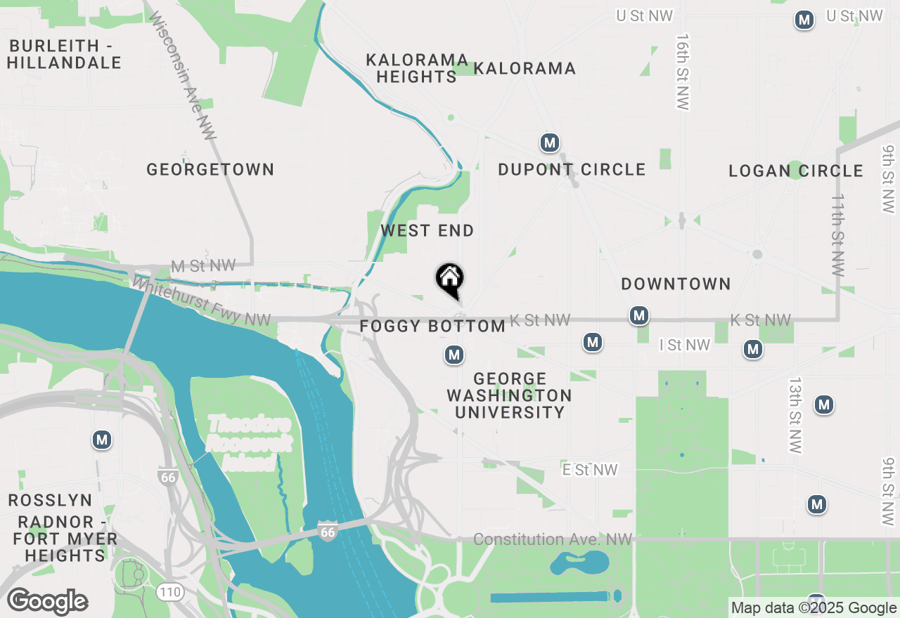 Map of 3 Washington Circle Nw #106, Washington, DC 20037