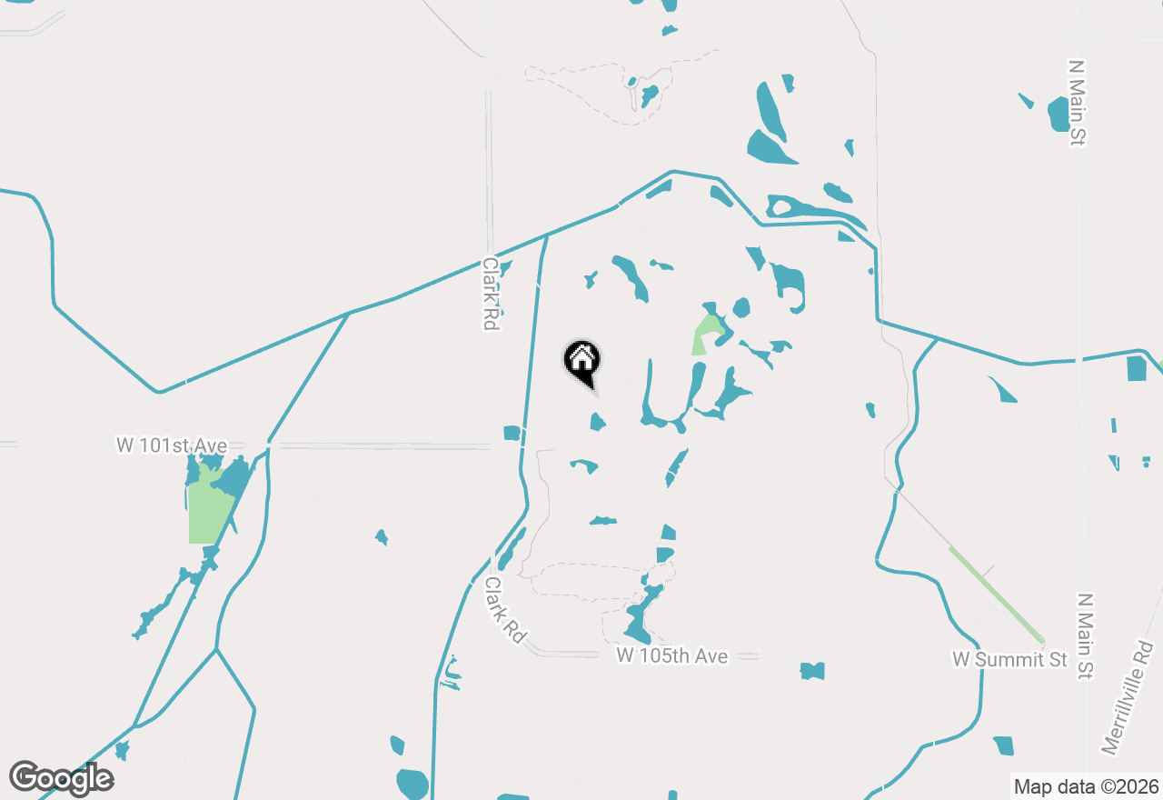 Map of 1256 White Hawk Drive, Crown Point, IN 46307