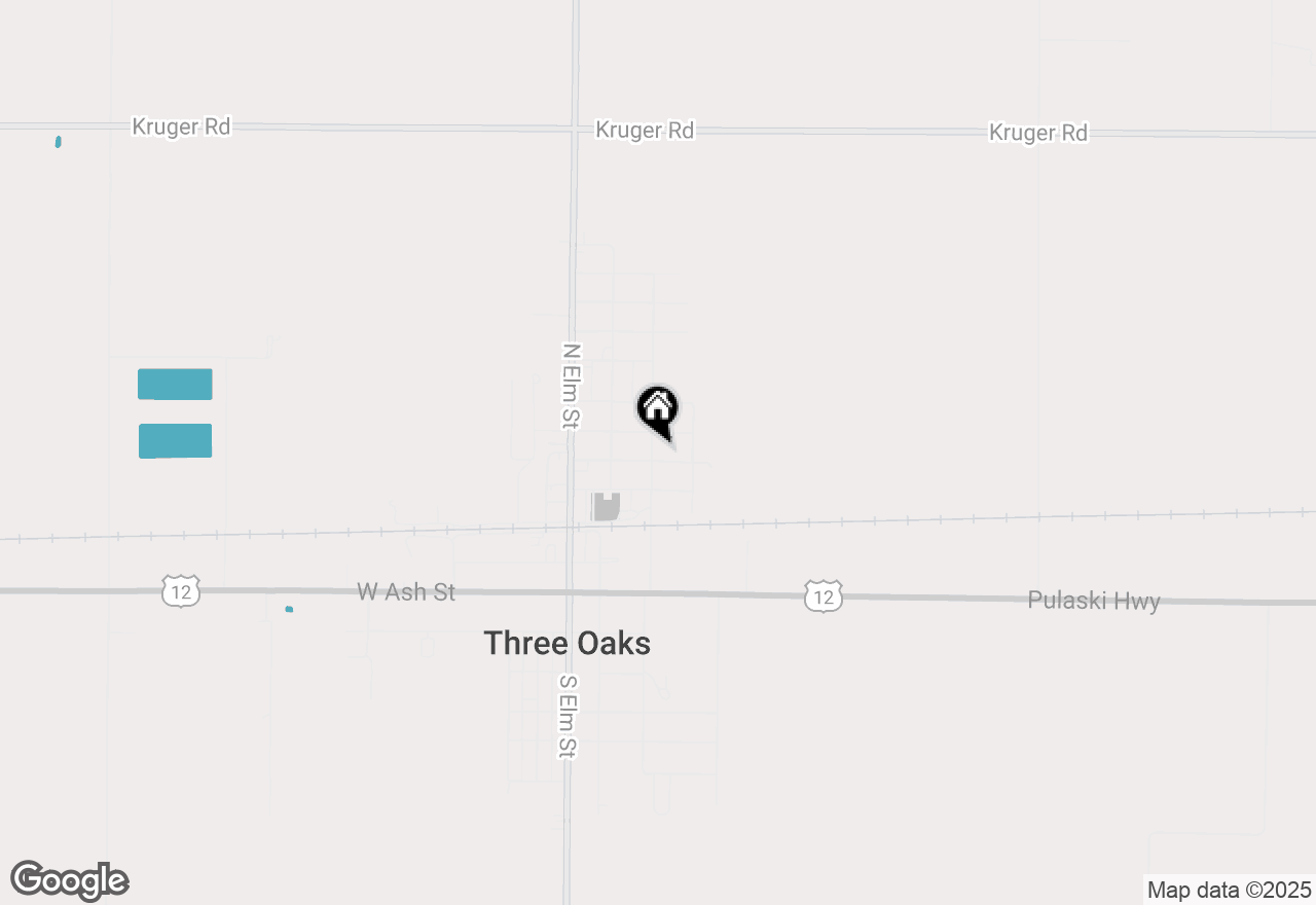 Map of 201 Sycamore Street E, Three Oaks, MI 49128
