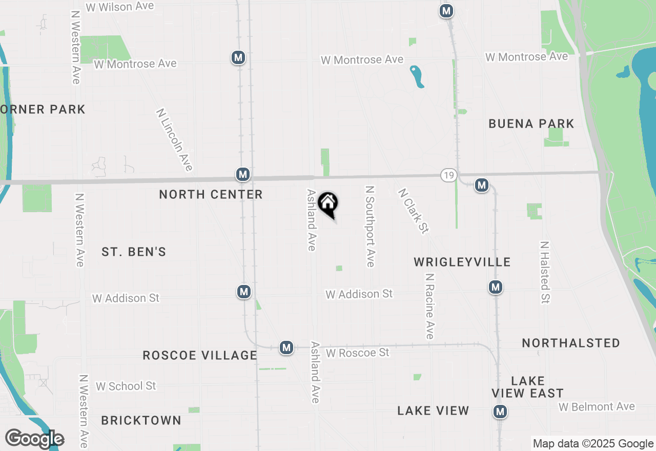 Map of 3820 N Greenview Avenue #3, Chicago, IL 60613