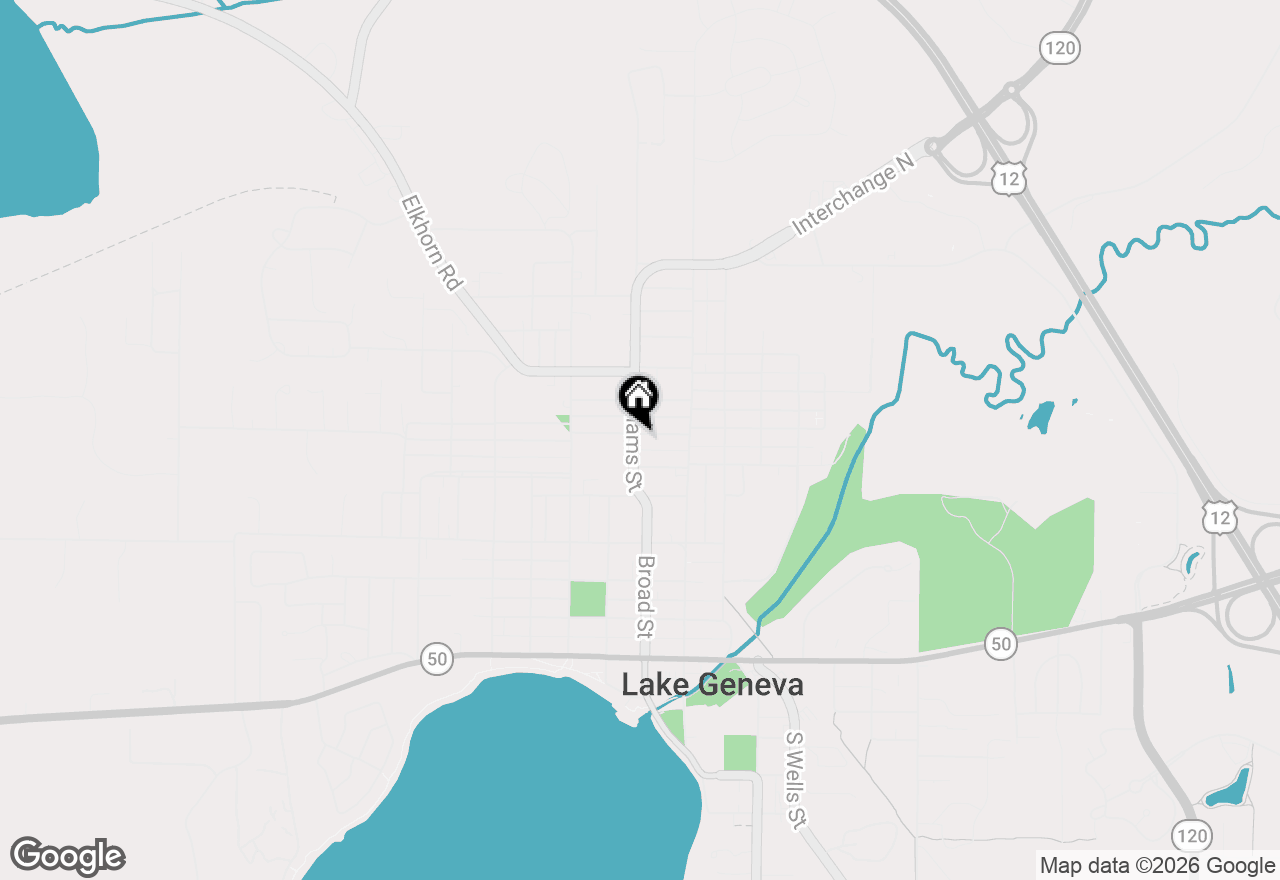 Map of 723 Williams St, Lake Geneva, WI 53147
