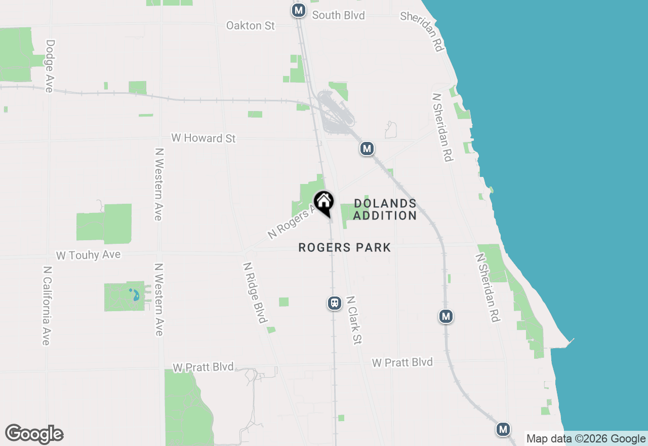 Map of 7311 N Honore Street #2, Chicago, IL 60626