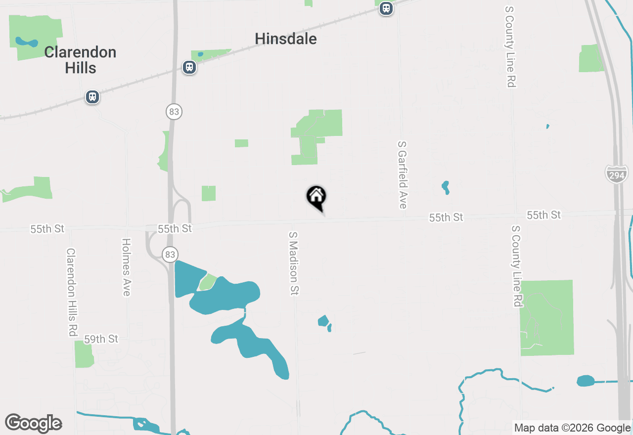 Map of 948 S Vine Street, Hinsdale, IL 60521