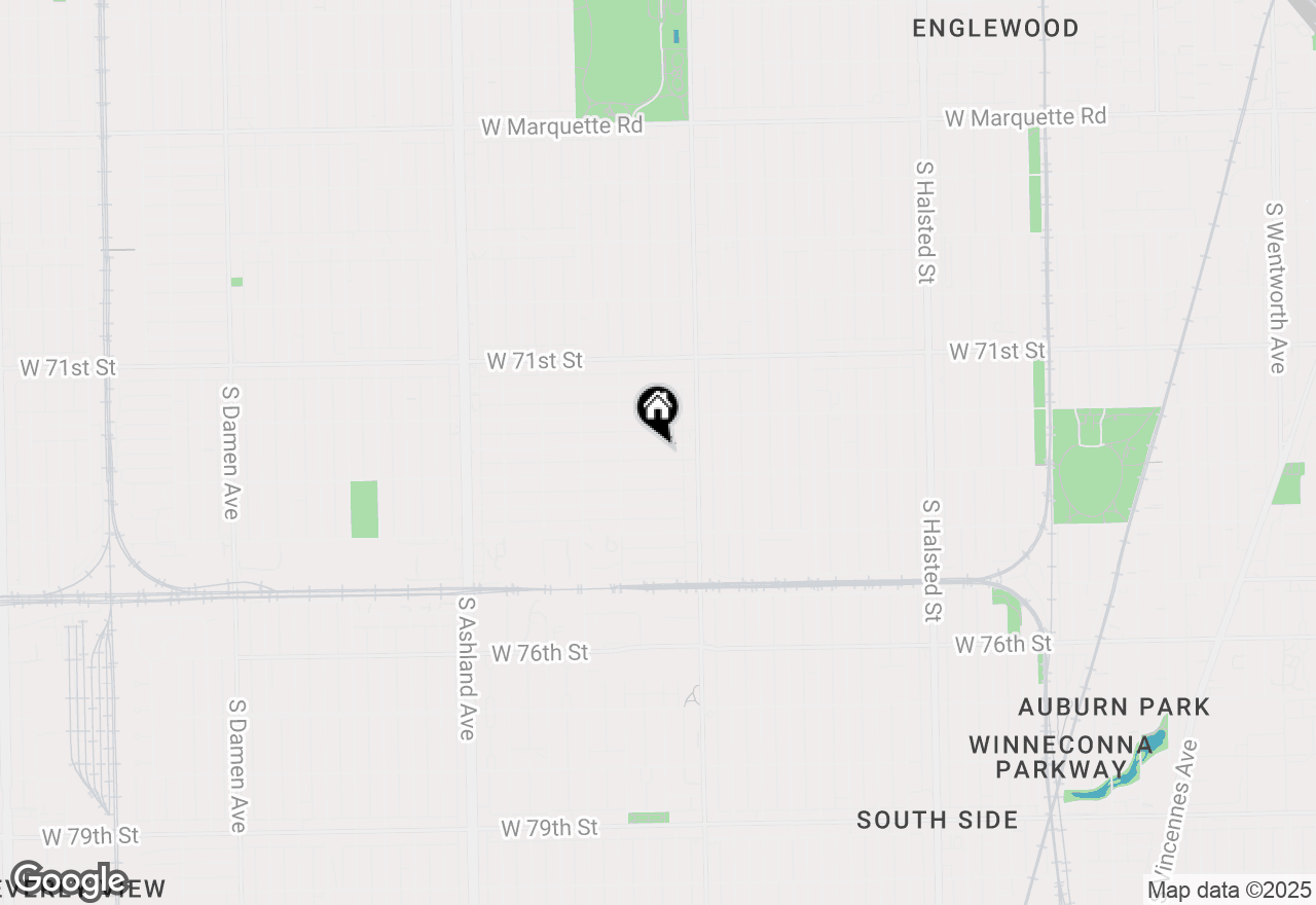 Map of 1241 W 72nd Place, Chicago, IL 60636