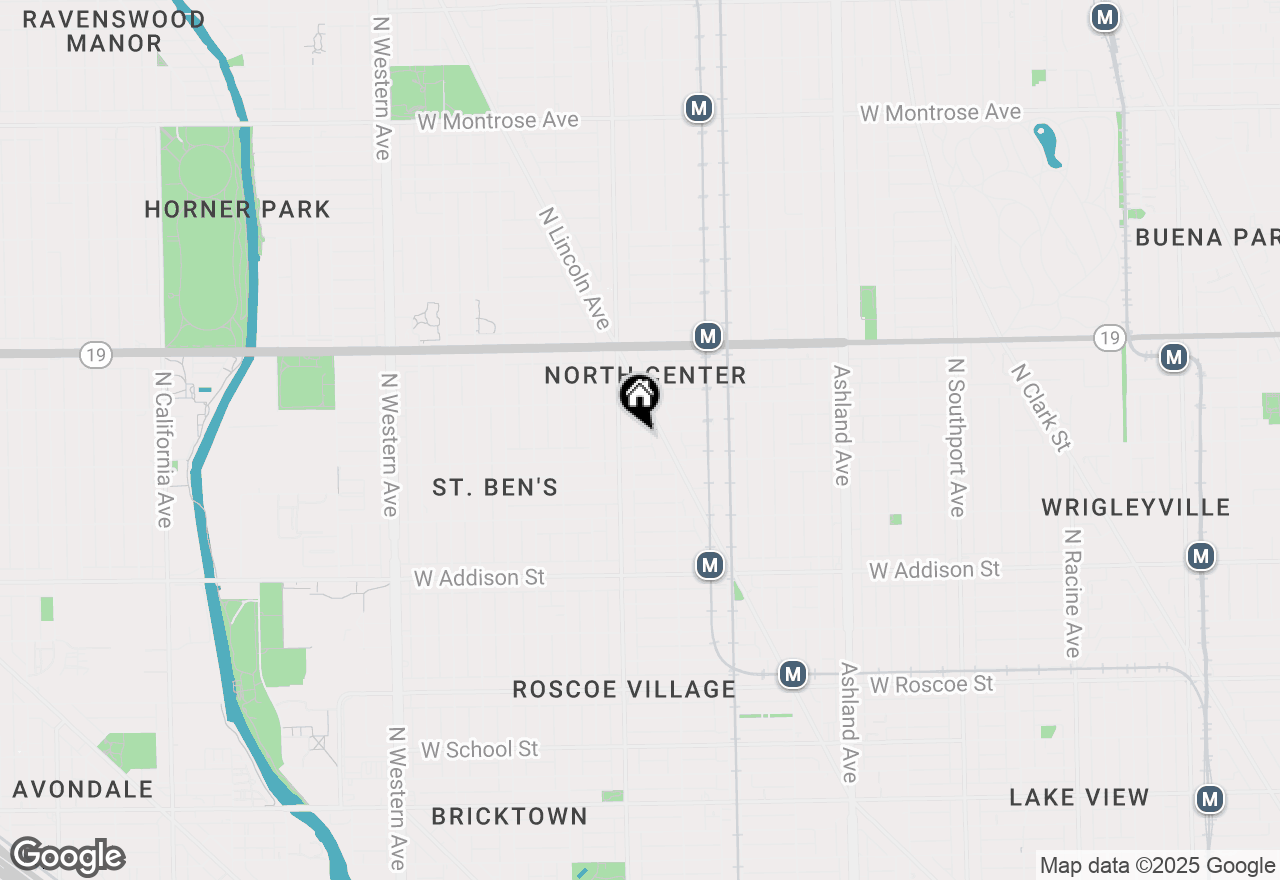 Map of 1923 W Berenice Avenue, Chicago, IL 60613