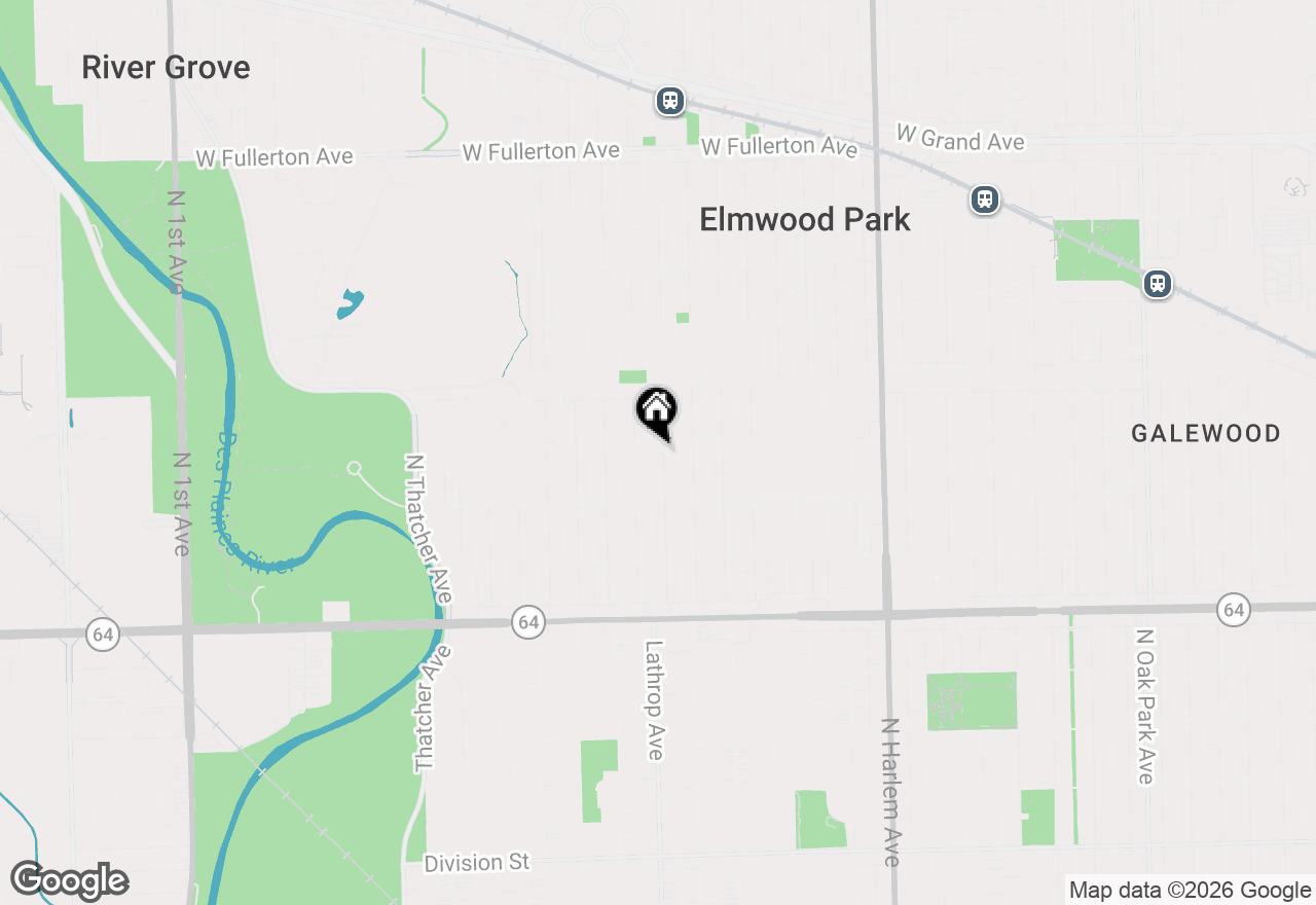 Map of 1841 N 76th Avenue, Elmwood Park, IL 60707