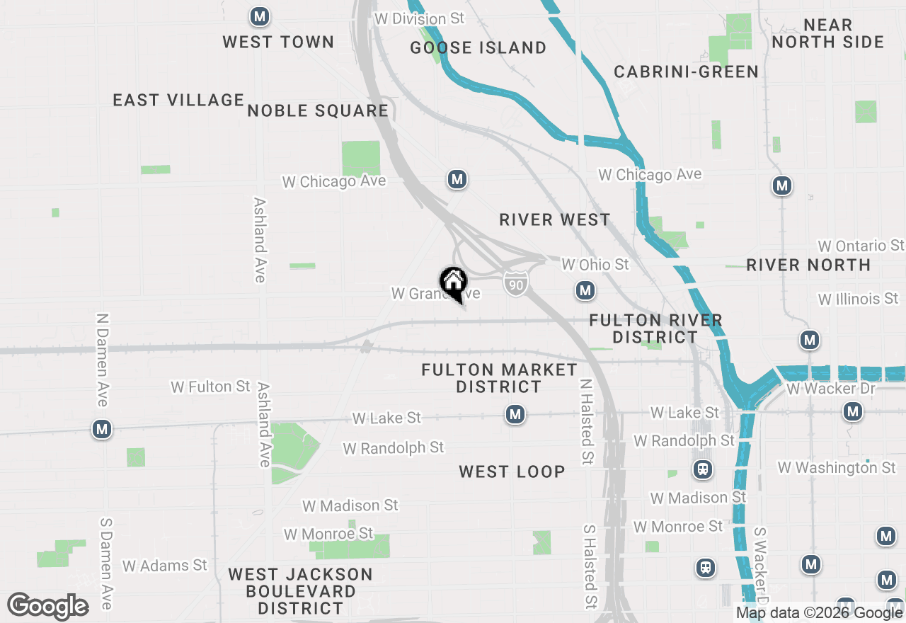 Map of 1122 W Hubbard Street #4E, Chicago, IL 60642