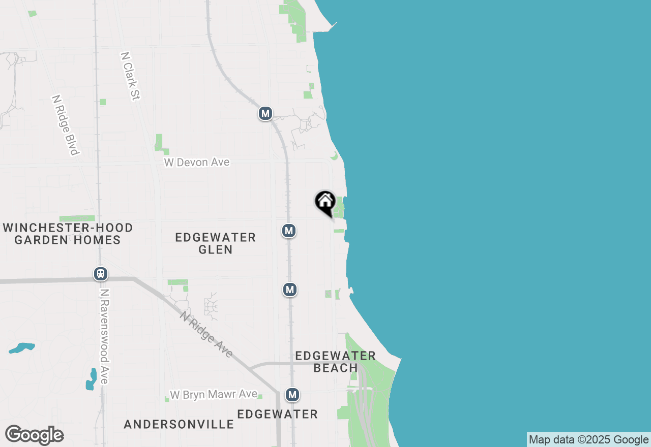 Map of 6166 N Sheridan Road #22L, Chicago, IL 60660