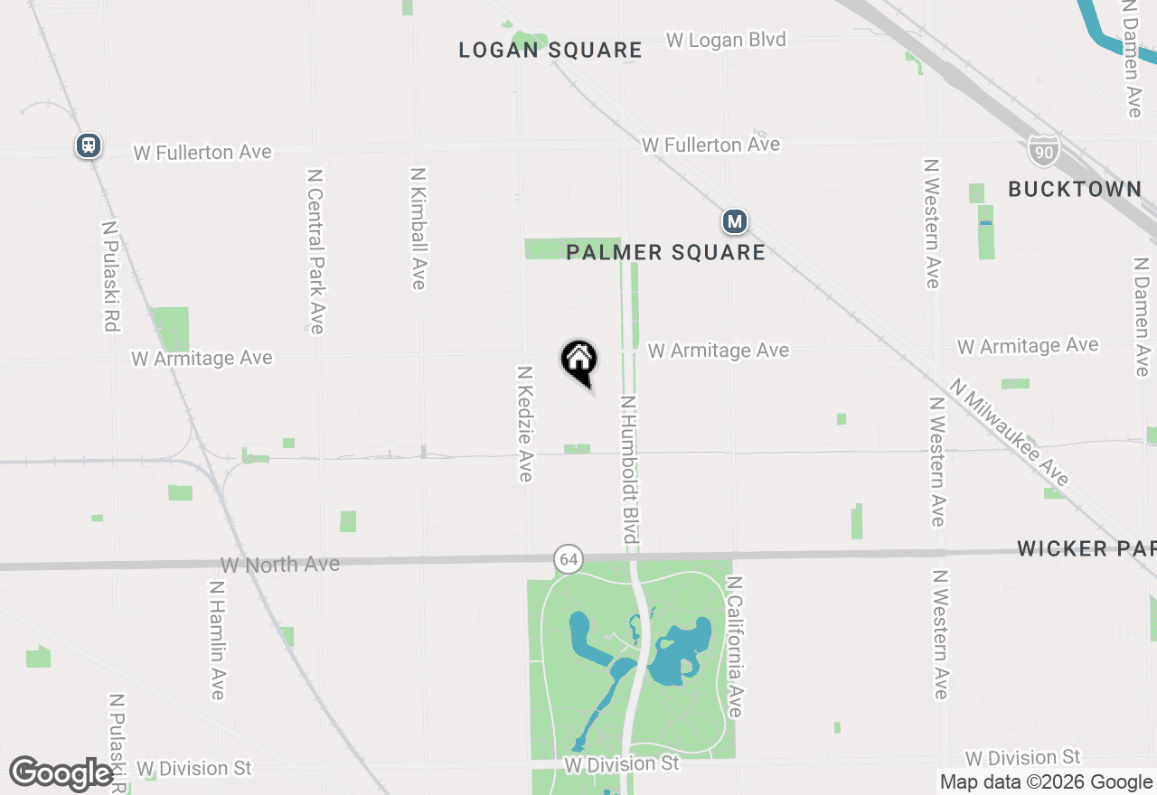 Map of 3058 W Cortland Street #103, Chicago, IL 60647