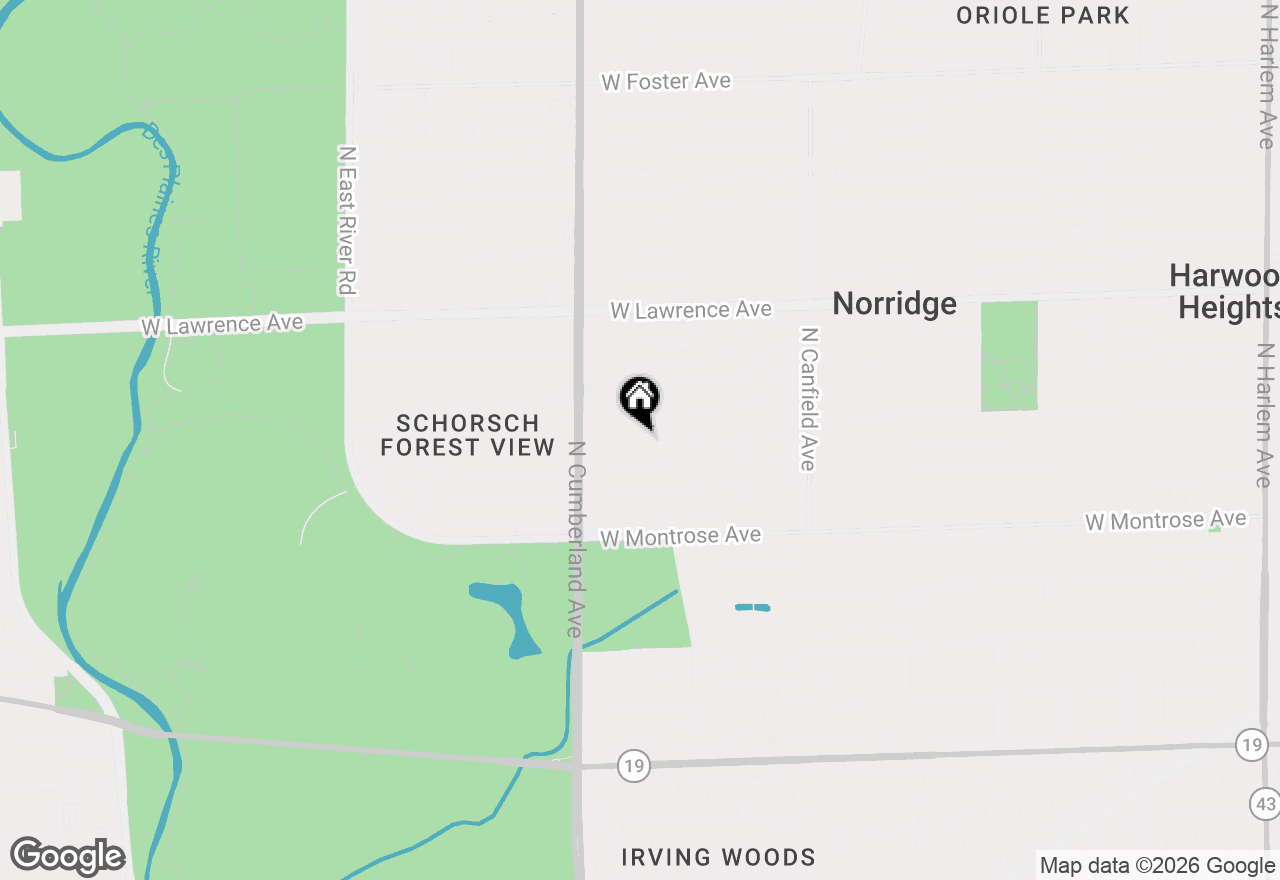 Map of 4525 N Plainfield Avenue, Norridge, IL 60706