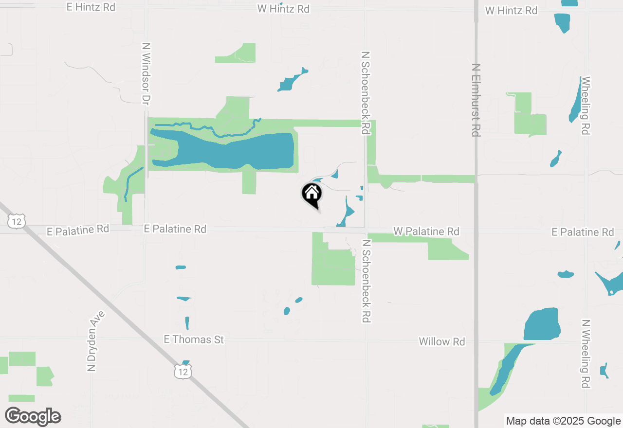 Map of 1943 N Charter Point Drive #D, Arlington Heights, IL 60004