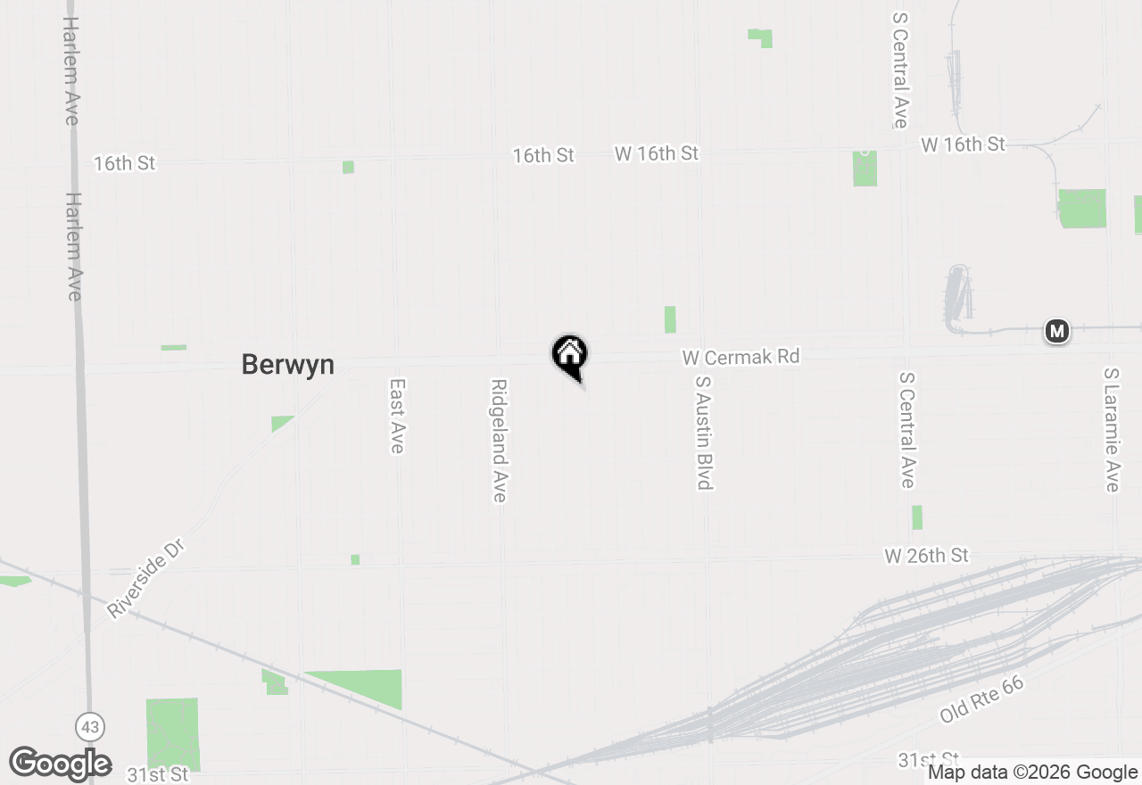 Map of 2228 Harvey Avenue, Berwyn, IL 60402