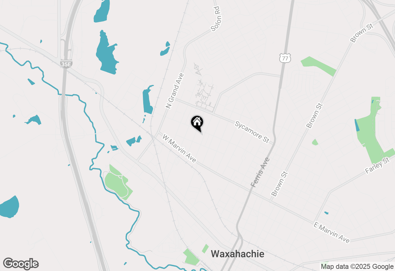 Map of 210 University Avenue #B, Waxahachie, TX 75165