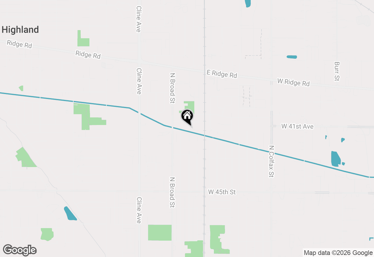 Map of 1243 N Lafayette Court, Griffith, IN 46319