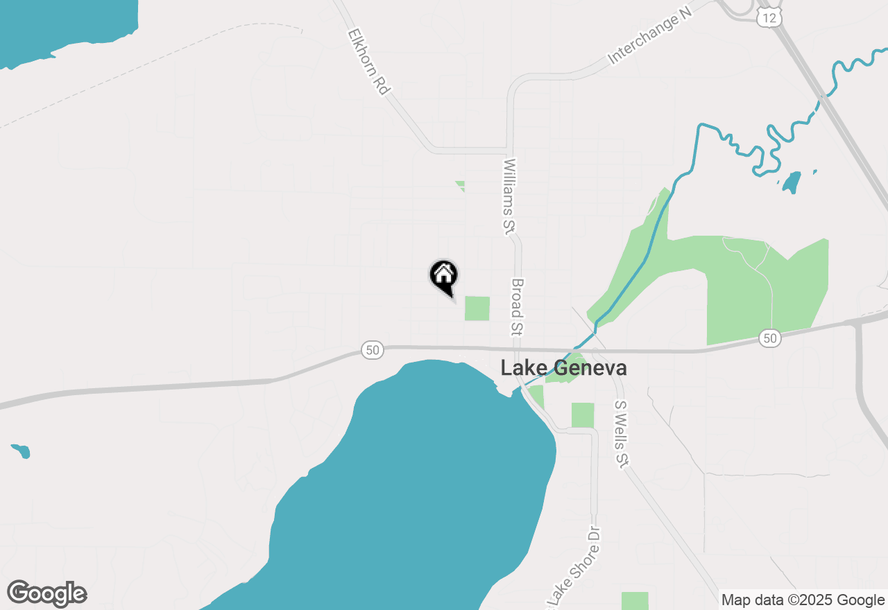 Map of 323 Warren St, Lake Geneva, WI 53147