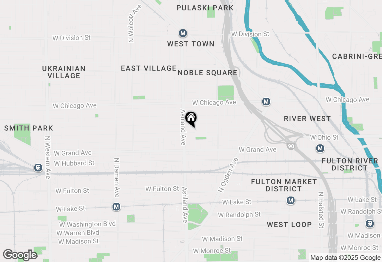 Map of (Address confidential), Chicago, Illinois 60642