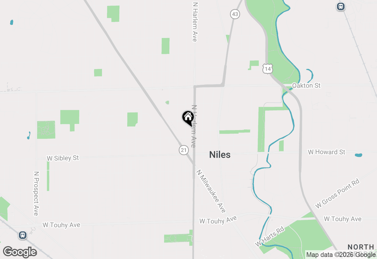 Map of 7727 N Oconto Avenue, Niles, IL 60714
