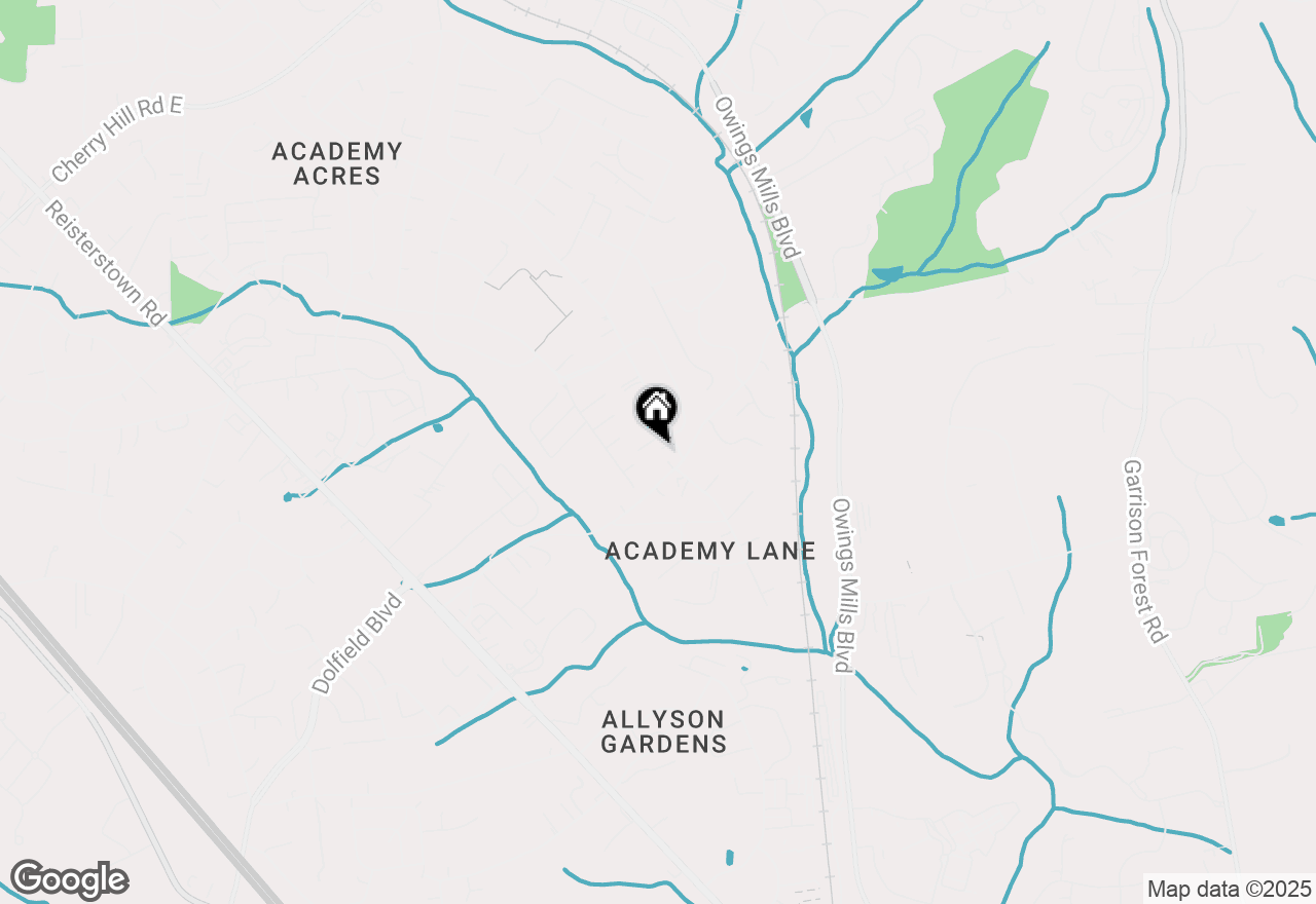 Map of 921 Academy Avenue, Owings Mills, MD 21117